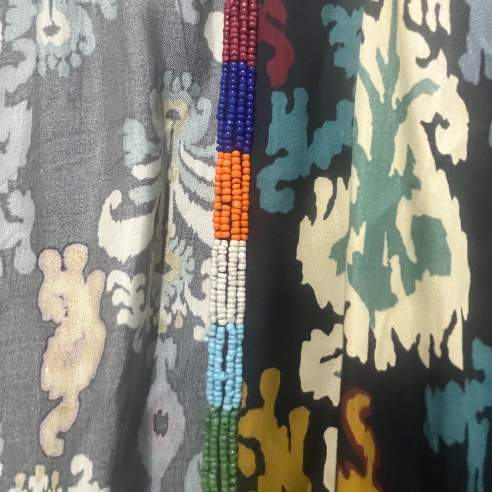 Zara Multicolor Patterned Cape - Picture 4 of 5